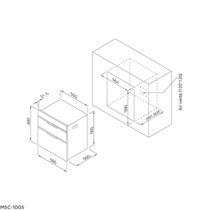 Máy sấy, tiệt trùng chén đĩa Malloca MSC-1005
